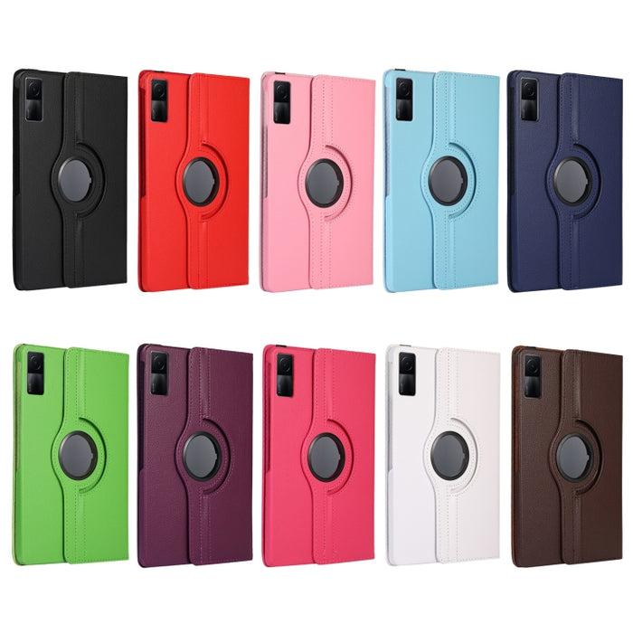 Estuche para tableta de cuero con textura Litchi con rotación de 360 grados, For Xiaomi Redmi Pad 10.61