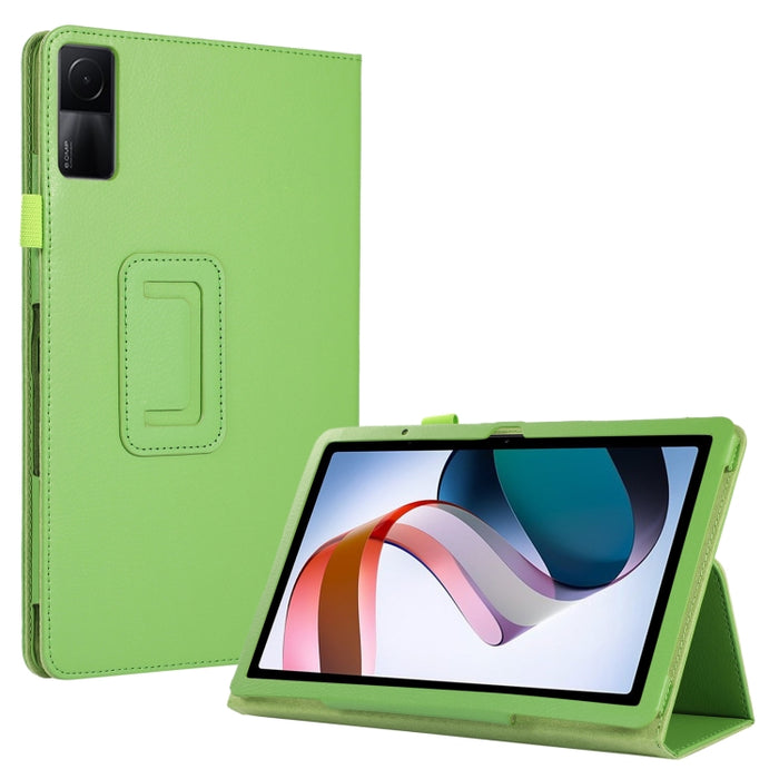 Estuche para tableta de cuero con textura Litchi con soporte, For Xiaomi Redmi Pad 10.61