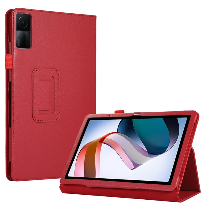 Estuche para tableta de cuero con textura Litchi con soporte, For Xiaomi Redmi Pad 10.61