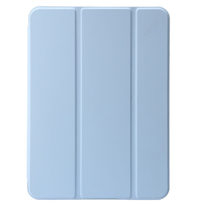 Silicona de nido de abeja con tres pliegues + Funda de cuero inteligente para tableta de PU