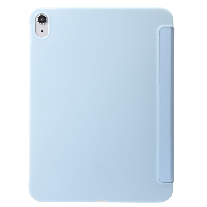 Silicona de nido de abeja con tres pliegues + Funda de cuero inteligente para tableta de PU