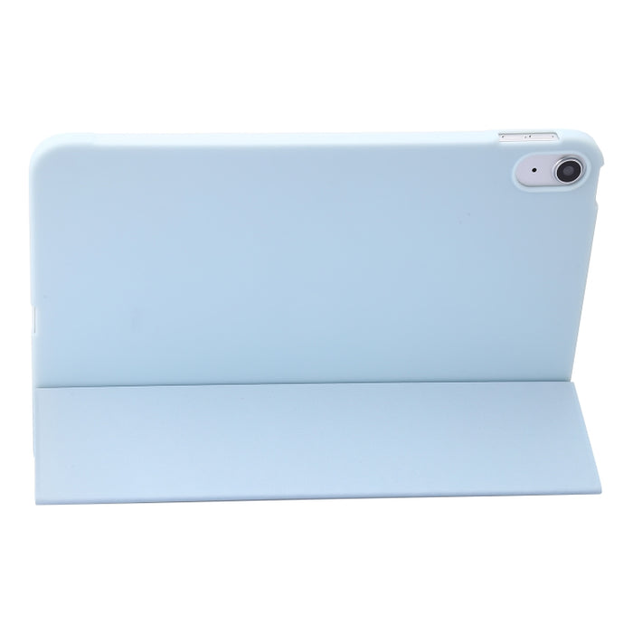 Silicona de nido de abeja con tres pliegues + Funda de cuero inteligente para tableta de PU