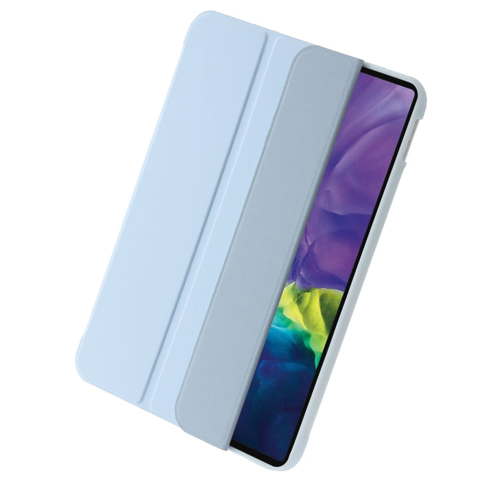 Silicona de nido de abeja con tres pliegues + Funda de cuero inteligente para tableta de PU