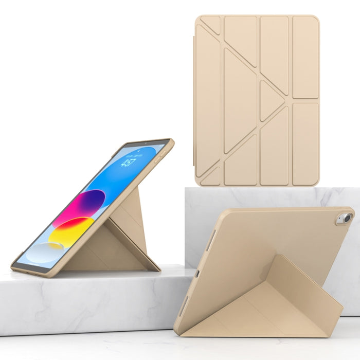 Estuche para tableta inteligente de cuero TPU con múltiples pliegues