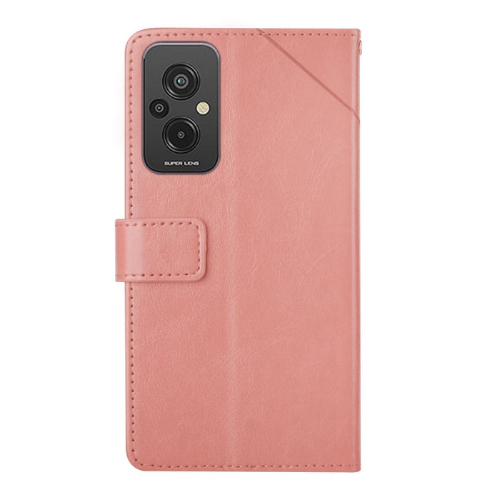 HT01 Estuche para teléfono de cuero con tapa y patrón en forma de Y, For Xiaomi Redmi 11 Prime 4G, For Xiaomi Redmi 11 Prime 5G, For Xiaomi Redmi Note 12 China, For Xiaomi Redmi Note 12 Pro 5G China, For Xiaomi Redmi Note 12 Pro+ China/Note 12 Explorer...