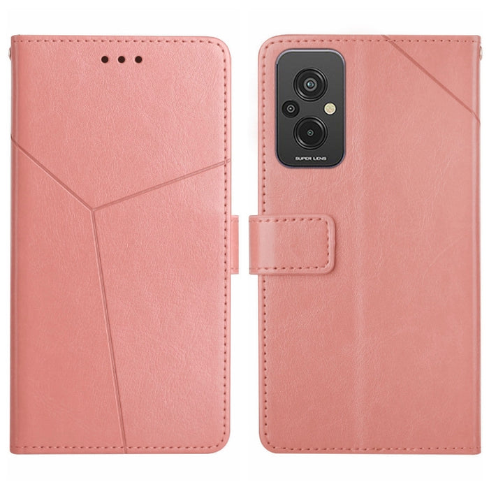 HT01 Estuche para teléfono de cuero con tapa y patrón en forma de Y, For Xiaomi Redmi 11 Prime 4G, For Xiaomi Redmi 11 Prime 5G, For Xiaomi Redmi Note 12 China, For Xiaomi Redmi Note 12 Pro 5G China, For Xiaomi Redmi Note 12 Pro+ China/Note 12 Explorer...