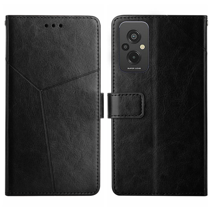 HT01 Estuche para teléfono de cuero con tapa y patrón en forma de Y, For Xiaomi Redmi 11 Prime 4G, For Xiaomi Redmi 11 Prime 5G, For Xiaomi Redmi Note 12 China, For Xiaomi Redmi Note 12 Pro 5G China, For Xiaomi Redmi Note 12 Pro+ China/Note 12 Explorer...