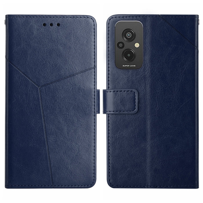 HT01 Estuche para teléfono de cuero con tapa y patrón en forma de Y, For Xiaomi Redmi 11 Prime 4G, For Xiaomi Redmi 11 Prime 5G, For Xiaomi Redmi Note 12 China, For Xiaomi Redmi Note 12 Pro 5G China, For Xiaomi Redmi Note 12 Pro+ China/Note 12 Explorer...