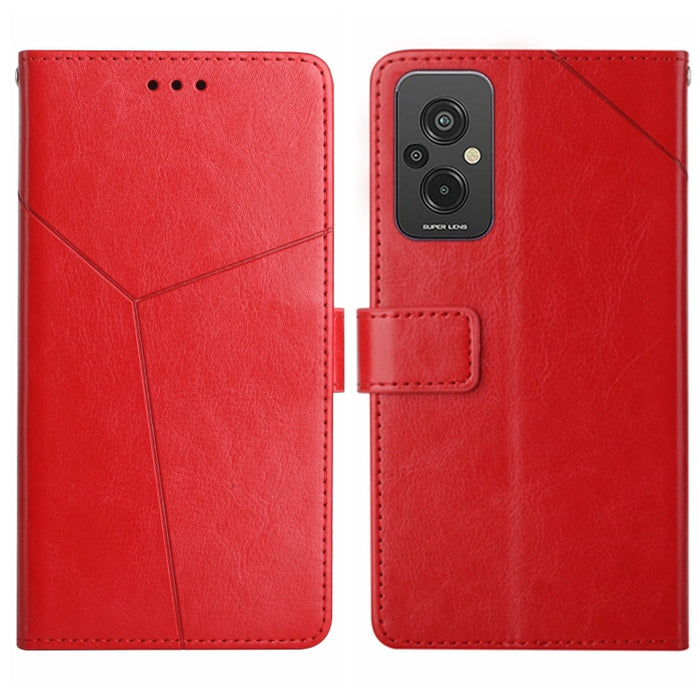 HT01 Estuche para teléfono de cuero con tapa y patrón en forma de Y, For Xiaomi Redmi 11 Prime 4G, For Xiaomi Redmi 11 Prime 5G, For Xiaomi Redmi Note 12 China, For Xiaomi Redmi Note 12 Pro 5G China, For Xiaomi Redmi Note 12 Pro+ China/Note 12 Explorer...
