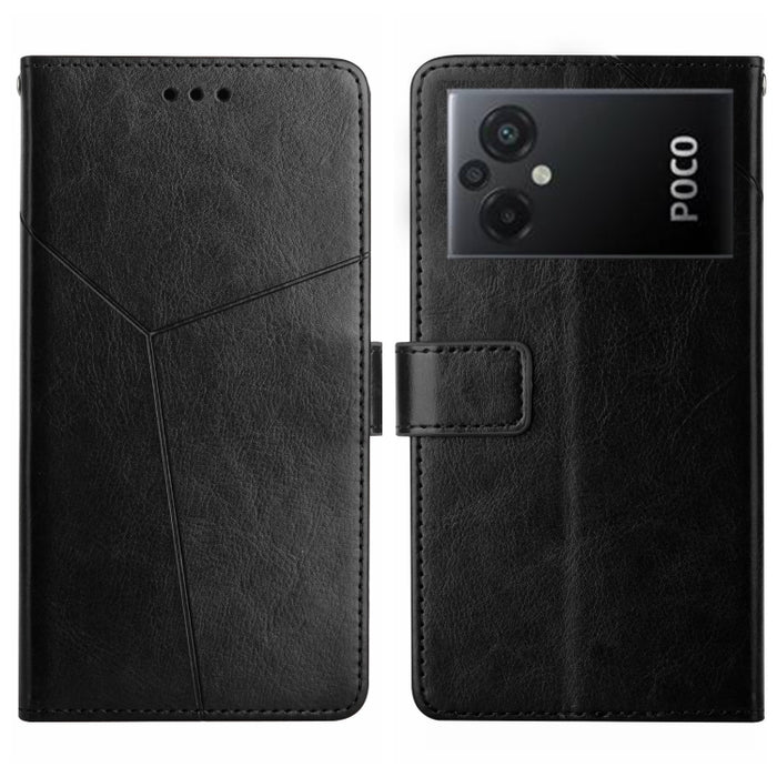 HT01 Estuche para teléfono de cuero con tapa y patrón en forma de Y, For Xiaomi Redmi 11 Prime 4G, For Xiaomi Redmi 11 Prime 5G, For Xiaomi Redmi Note 12 China, For Xiaomi Redmi Note 12 Pro 5G China, For Xiaomi Redmi Note 12 Pro+ China/Note 12 Explorer...