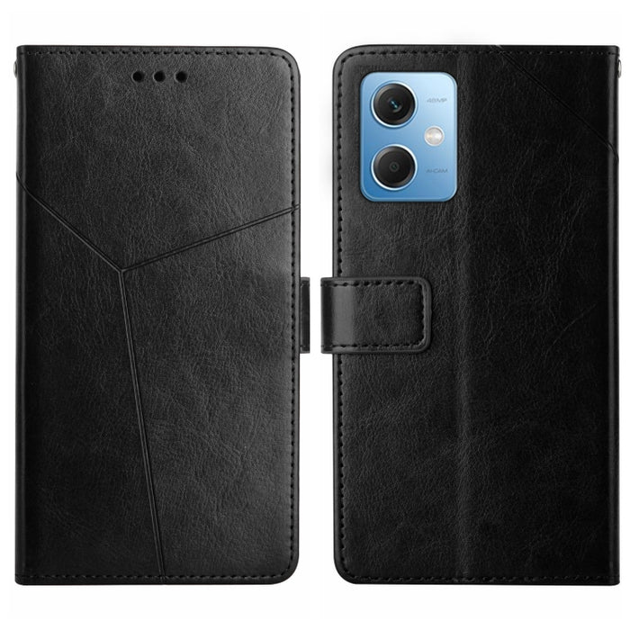 HT01 Estuche para teléfono de cuero con tapa y patrón en forma de Y, For Xiaomi Redmi 11 Prime 4G, For Xiaomi Redmi 11 Prime 5G, For Xiaomi Redmi Note 12 China, For Xiaomi Redmi Note 12 Pro 5G China, For Xiaomi Redmi Note 12 Pro+ China/Note 12 Explorer...