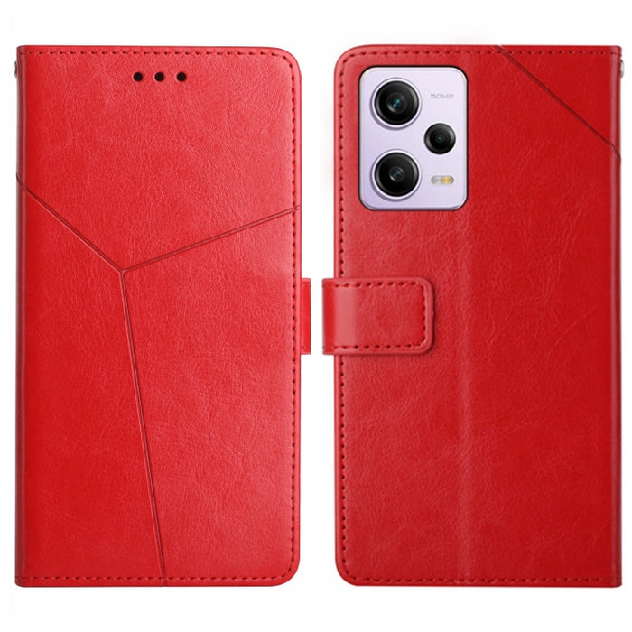 HT01 Estuche para teléfono de cuero con tapa y patrón en forma de Y, For Xiaomi Redmi 11 Prime 4G, For Xiaomi Redmi 11 Prime 5G, For Xiaomi Redmi Note 12 China, For Xiaomi Redmi Note 12 Pro 5G China, For Xiaomi Redmi Note 12 Pro+ China/Note 12 Explorer...