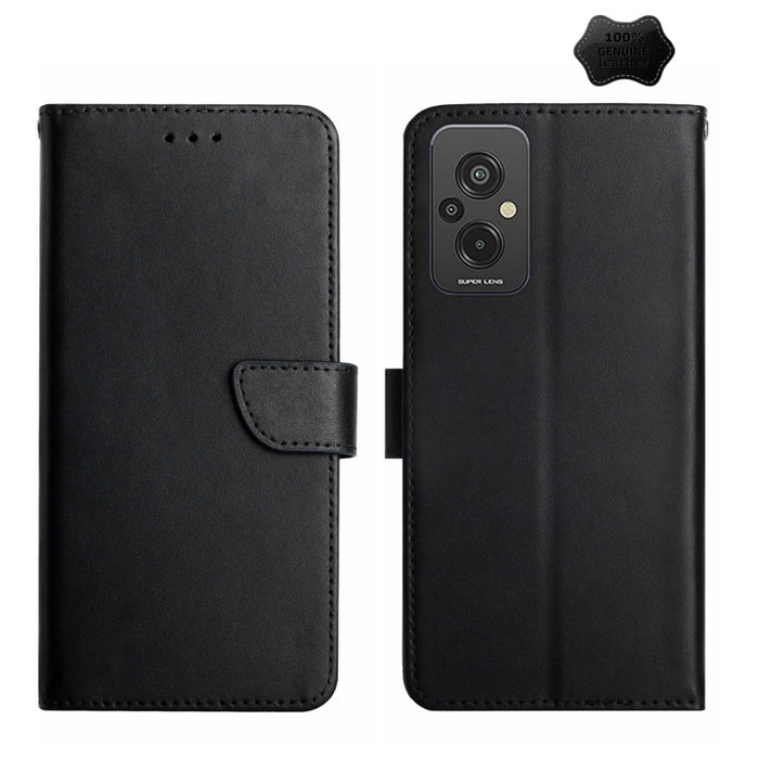 Estuche para teléfono con tapa a prueba de huellas dactilares de cuero genuino, For Xiaomi Redmi 11 Prime 4G, For Xiaomi Redmi 11 Prime 5G, For Xiaomi Redmi Note 12 China, For Xiaomi Redmi Note 12 Pro 5G China                                           ...