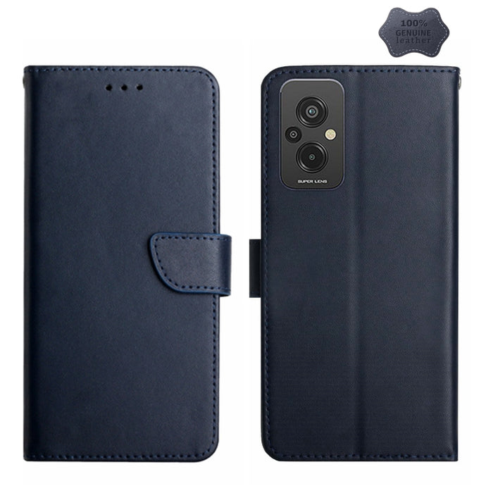 Estuche para teléfono con tapa a prueba de huellas dactilares de cuero genuino, For Xiaomi Redmi 11 Prime 4G, For Xiaomi Redmi 11 Prime 5G, For Xiaomi Redmi Note 12 China, For Xiaomi Redmi Note 12 Pro 5G China                                           ...