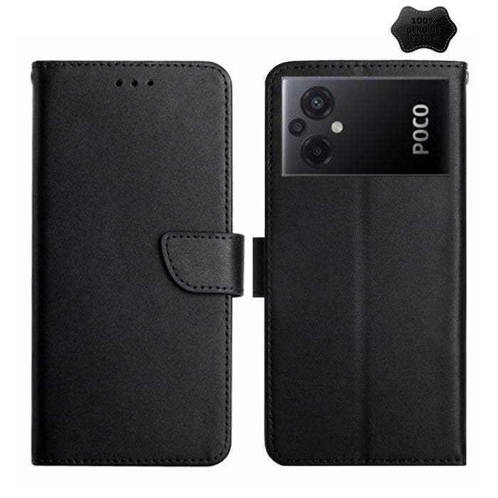 Estuche para teléfono con tapa a prueba de huellas dactilares de cuero genuino, For Xiaomi Redmi 11 Prime 4G, For Xiaomi Redmi 11 Prime 5G, For Xiaomi Redmi Note 12 China, For Xiaomi Redmi Note 12 Pro 5G China                                           ...