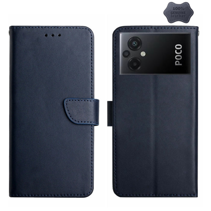 Estuche para teléfono con tapa a prueba de huellas dactilares de cuero genuino, For Xiaomi Redmi 11 Prime 4G, For Xiaomi Redmi 11 Prime 5G, For Xiaomi Redmi Note 12 China, For Xiaomi Redmi Note 12 Pro 5G China                                           ...