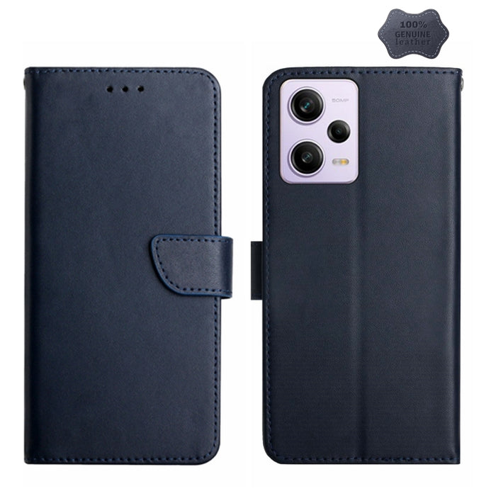 Estuche para teléfono con tapa a prueba de huellas dactilares de cuero genuino, For Xiaomi Redmi 11 Prime 4G, For Xiaomi Redmi 11 Prime 5G, For Xiaomi Redmi Note 12 China, For Xiaomi Redmi Note 12 Pro 5G China                                           ...