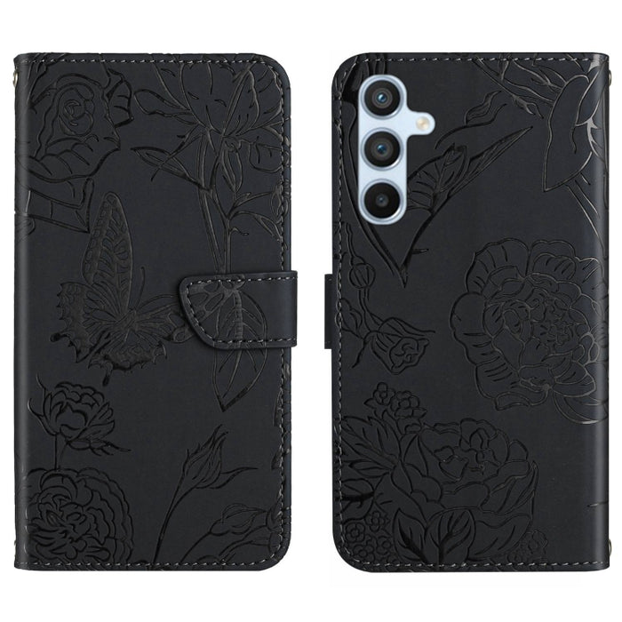 HT03 Skin Feel Butterfly Estuche de cuero con tapa en relieve para teléfono, For Xiaomi Redmi 11 Prime 4G, For Xiaomi Redmi 11 Prime 5G, For Xiaomi Redmi Note 12 China, For Xiaomi Redmi Note 12 Pro 5G China                                              ...