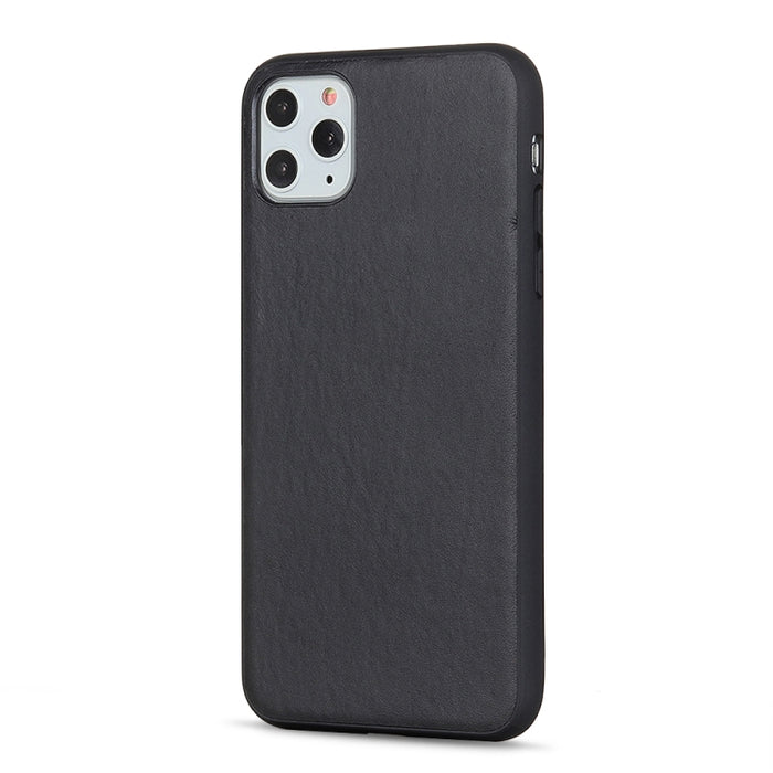 Estuche protector de textura de piel de cordero de cuero genuino
