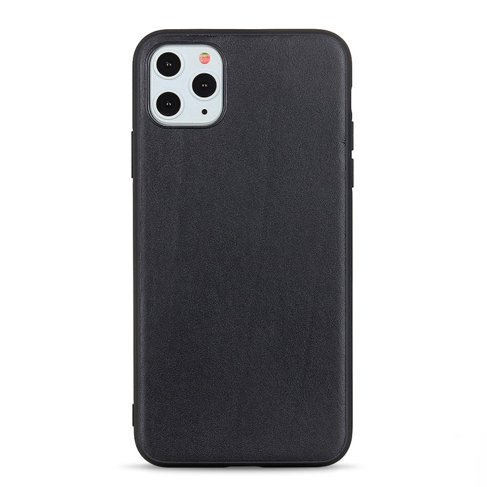 Estuche protector de textura de piel de cordero de cuero genuino