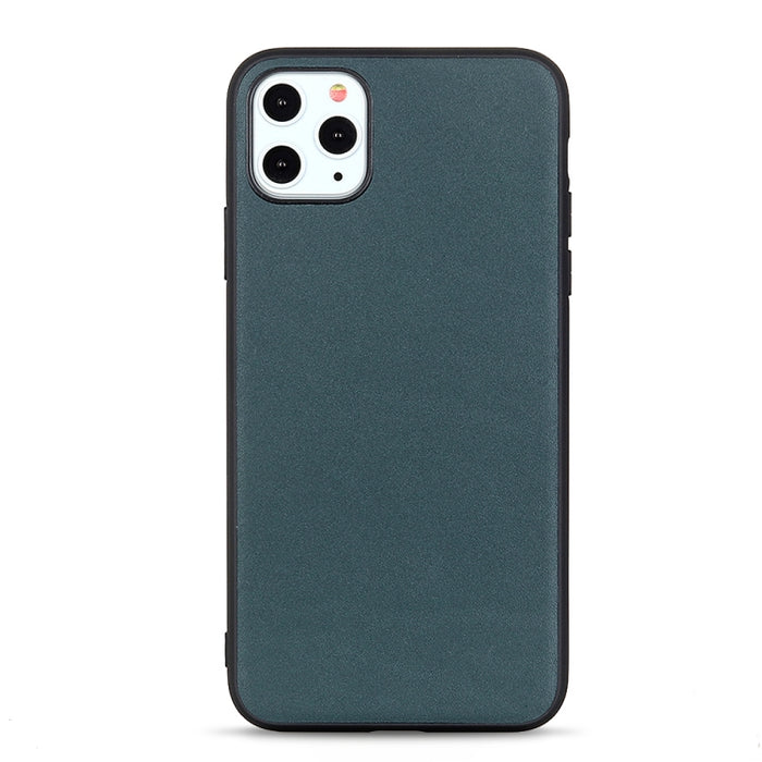 Estuche protector de textura de piel de cordero de cuero genuino