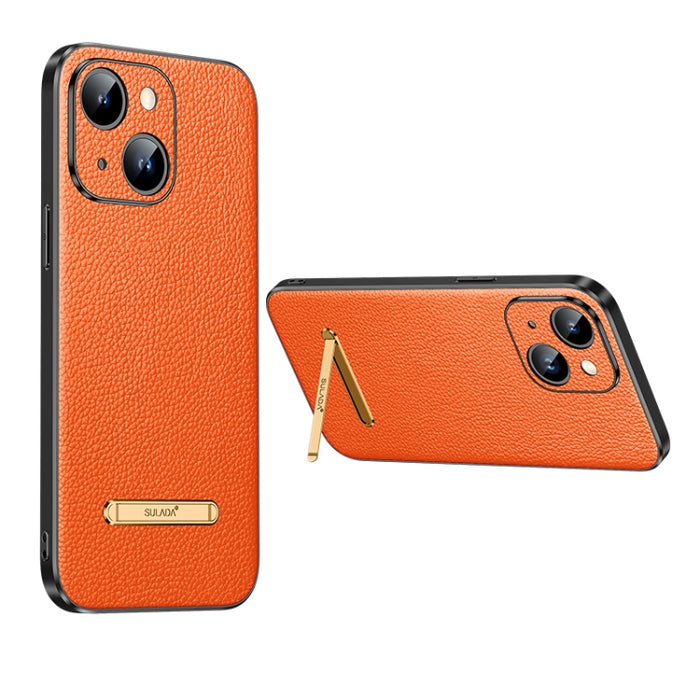 SULADA Famosa serie artesanal Litchi Leather PC + TPU Phone Case, For iPhone 14, For iPhone 14 Plus, For iPhone 14 Pro, For iPhone 14 Pro Max