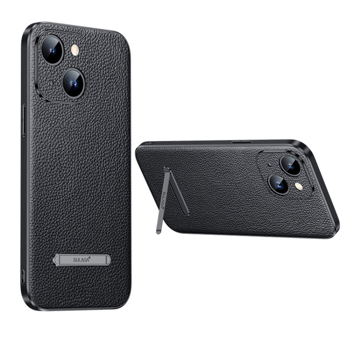 SULADA Famosa serie artesanal Litchi Leather PC + TPU Phone Case, For iPhone 14, For iPhone 14 Plus, For iPhone 14 Pro, For iPhone 14 Pro Max
