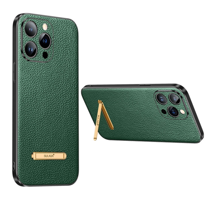 SULADA Famosa serie artesanal Litchi Leather PC + TPU Phone Case, For iPhone 14, For iPhone 14 Plus, For iPhone 14 Pro, For iPhone 14 Pro Max