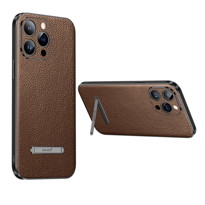 SULADA Famosa serie artesanal Litchi Leather PC + TPU Phone Case, For iPhone 14, For iPhone 14 Plus, For iPhone 14 Pro, For iPhone 14 Pro Max