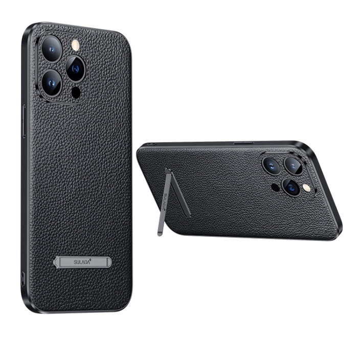 SULADA Famosa serie artesanal Litchi Leather PC + TPU Phone Case, For iPhone 14, For iPhone 14 Plus, For iPhone 14 Pro, For iPhone 14 Pro Max