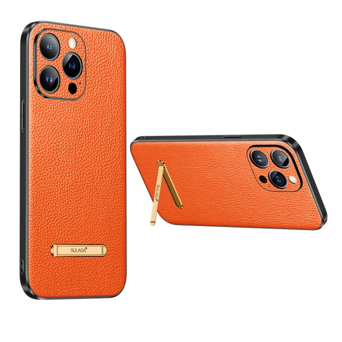 SULADA Famosa serie artesanal Litchi Leather PC + TPU Phone Case, For iPhone 14, For iPhone 14 Plus, For iPhone 14 Pro, For iPhone 14 Pro Max