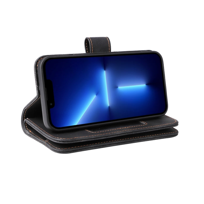 Ranura para tarjeta multifuncional Cartera con cremallera Funda de cuero con tapa para teléfono, For iPhone 11, For iPhone 11 Pro, For iPhone 11 Pro Max, For iPhone 12 Pro Max, For iPhone 12 Pro, For iPhone 12 mini, For iPhone 12, For iPhone 13 mini   ...