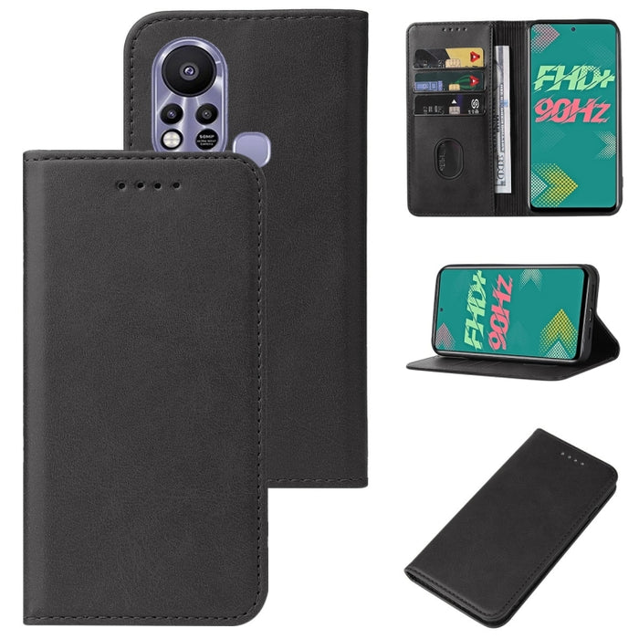 Caja de teléfono de cuero con cierre magnético, For Infinix Hot 11s NFC, For Infinix Hot 10 Play/Smart 5 India, For Infinix Hot 11 2022, For Infinix Hot 11 X662, For Infinix Hot 11s, For Infinix Hot 12 India, For Infinix Hot 12i, For Infinix Hot 20S   ...