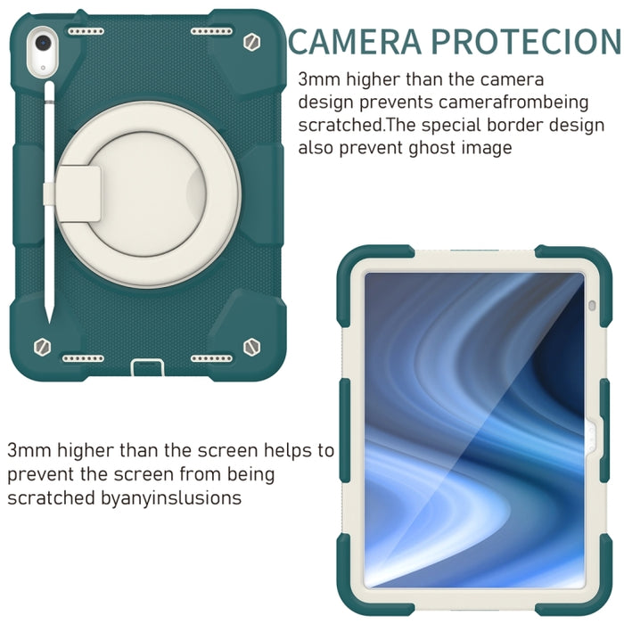 Rotación 360 PC + funda de silicona para tableta, For iPad 10th Gen 10.9 2022