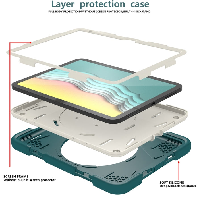 Rotación 360 PC + funda de silicona para tableta, For iPad 10th Gen 10.9 2022