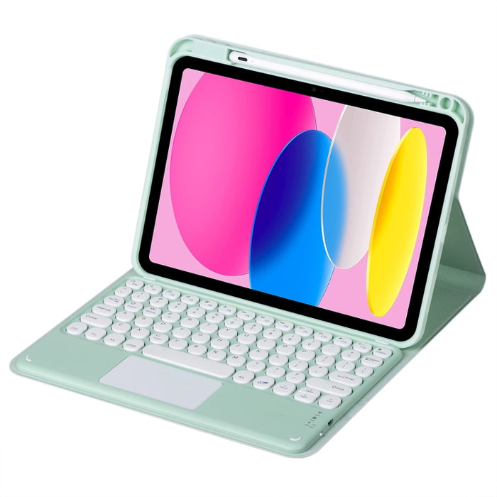 Estuche para tableta de cuero con teclado táctil Bluetooth, For iPad 10th Gen 10.9 2022