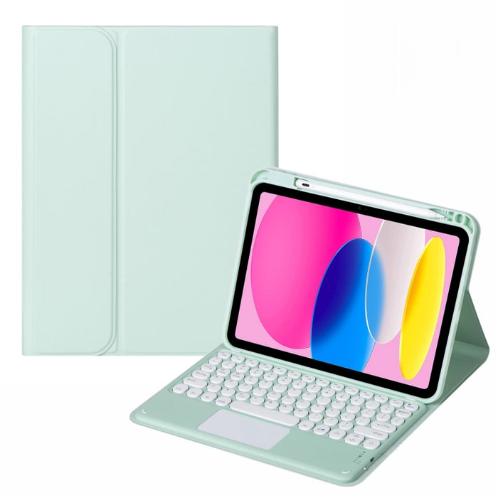 Estuche para tableta de cuero con teclado táctil Bluetooth, For iPad 10th Gen 10.9 2022