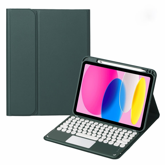 Estuche para tableta de cuero con teclado táctil Bluetooth, For iPad 10th Gen 10.9 2022