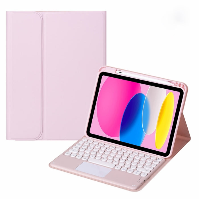 Estuche para tableta de cuero con teclado táctil Bluetooth, For iPad 10th Gen 10.9 2022