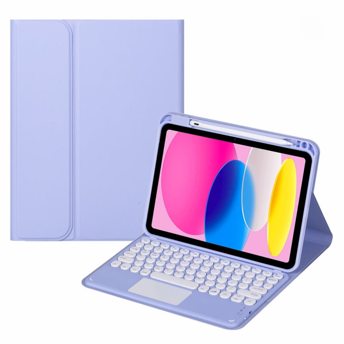 Estuche para tableta de cuero con teclado táctil Bluetooth, For iPad 10th Gen 10.9 2022