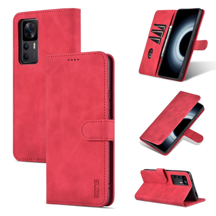 AZNS Skin Feel Calf Texture Flip Funda de cuero para teléfono, For Xiaomi 12T / 12T Pro / Redmi K50 Ultra, For Huawei Mate 50 Pro, For Honor X40
