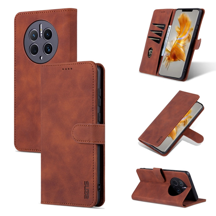 AZNS Skin Feel Calf Texture Flip Funda de cuero para teléfono, For Xiaomi 12T / 12T Pro / Redmi K50 Ultra, For Huawei Mate 50 Pro, For Honor X40