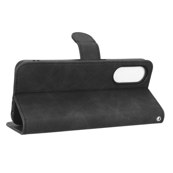 Estuche para teléfono de cuero con tapa magnética Skin Feel, For OPPO A58 5G, For Infinix Hot 20i, For Tecno Pop 6, For Nokia X30 5G, For Xiaomi Civi 2 5G, For UMIDIGI C1