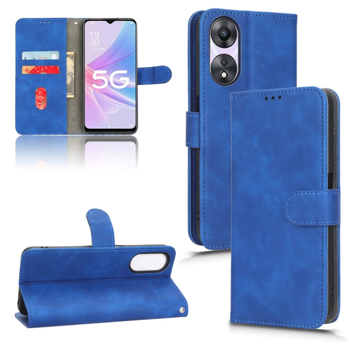 Estuche para teléfono de cuero con tapa magnética Skin Feel, For OPPO A58 5G, For Infinix Hot 20i, For Tecno Pop 6, For Nokia X30 5G, For Xiaomi Civi 2 5G, For UMIDIGI C1