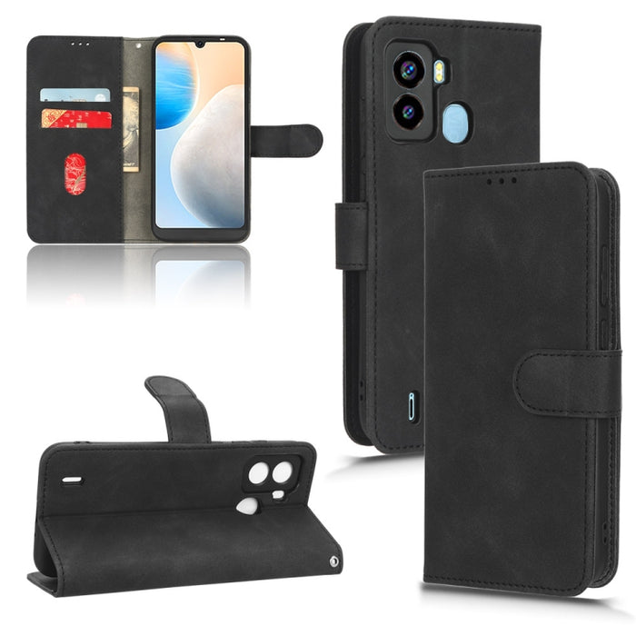 Estuche para teléfono de cuero con tapa magnética Skin Feel, For OPPO A58 5G, For Infinix Hot 20i, For Tecno Pop 6, For Nokia X30 5G, For Xiaomi Civi 2 5G, For UMIDIGI C1