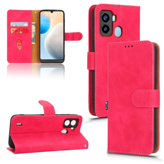Estuche para teléfono de cuero con tapa magnética Skin Feel, For OPPO A58 5G, For Infinix Hot 20i, For Tecno Pop 6, For Nokia X30 5G, For Xiaomi Civi 2 5G, For UMIDIGI C1