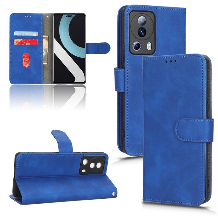 Estuche para teléfono de cuero con tapa magnética Skin Feel, For OPPO A58 5G, For Infinix Hot 20i, For Tecno Pop 6, For Nokia X30 5G, For Xiaomi Civi 2 5G, For UMIDIGI C1