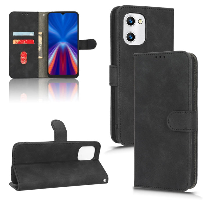 Estuche para teléfono de cuero con tapa magnética Skin Feel, For OPPO A58 5G, For Infinix Hot 20i, For Tecno Pop 6, For Nokia X30 5G, For Xiaomi Civi 2 5G, For UMIDIGI C1