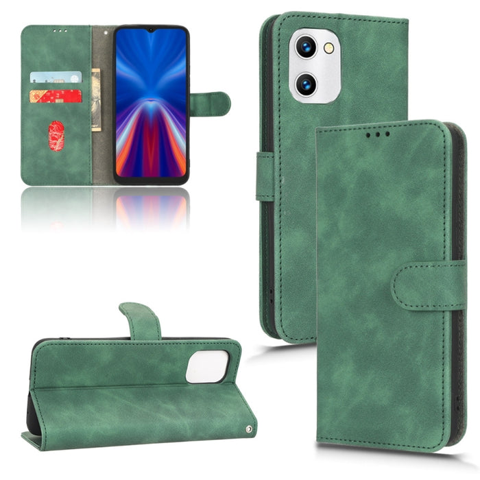 Estuche para teléfono de cuero con tapa magnética Skin Feel, For OPPO A58 5G, For Infinix Hot 20i, For Tecno Pop 6, For Nokia X30 5G, For Xiaomi Civi 2 5G, For UMIDIGI C1