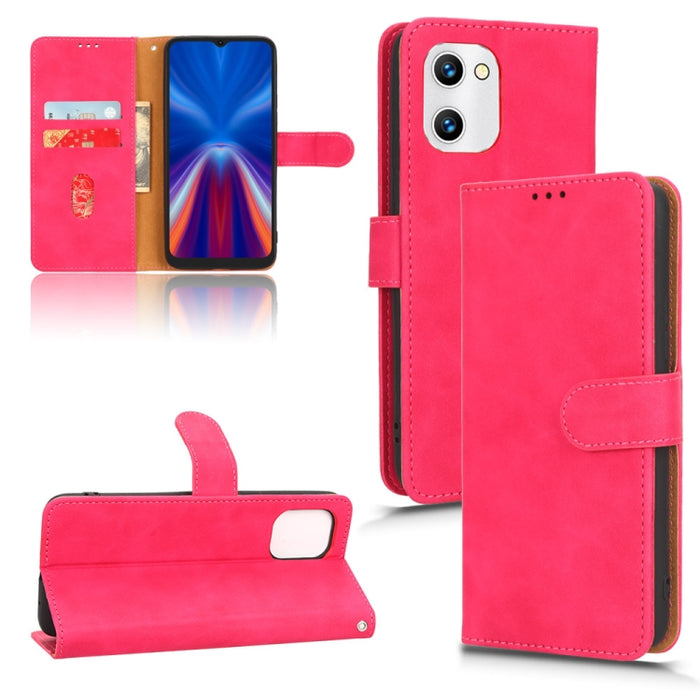 Estuche para teléfono de cuero con tapa magnética Skin Feel, For OPPO A58 5G, For Infinix Hot 20i, For Tecno Pop 6, For Nokia X30 5G, For Xiaomi Civi 2 5G, For UMIDIGI C1
